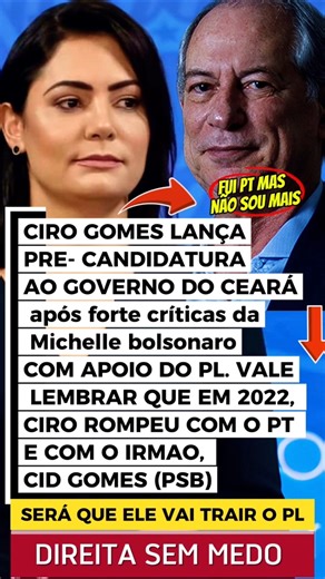 🚨 CIRO GOMES VOLTA AO JOGO POLÍTICO NO CEARÁ! pré-candidato a governador,