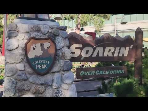 Soarin' Over California Daytime sign, exterior, & outdoor queue Disney California Adventure 2/7/2026