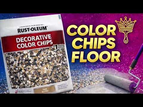 How to Apply Decorative Color Chips on Epoxy Floors