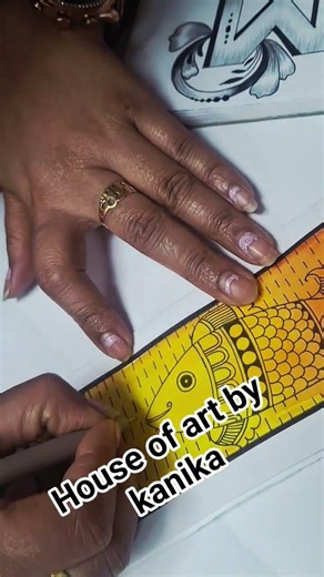 madhubani book mark #bookmarks #madubani #penwork