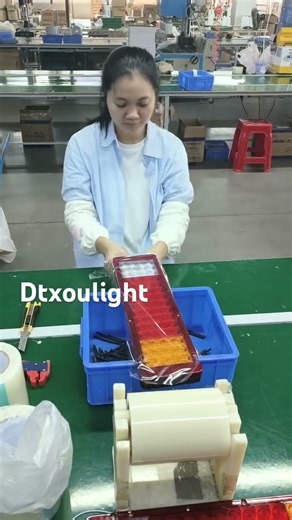The Final Step in Manufacturing LED Tail Light Assemblies #ledlight #lightfactory #lightassemblies