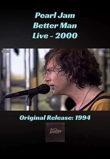 Pearl Jam - Better Man Live Performance in 2000
