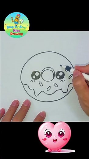How to Draw a Donut with Sprinkles – in 15 Seconds!