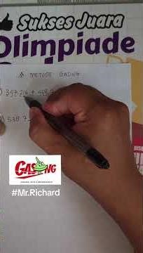 Belajar penjumlahan 6 digit dengan cepat menggunakan metode gasing #tutorial #metodegasing