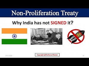 Nuclear Non-Proliferation Treaty (NPT) Video Lecture | Science and Technology for UPSC CSE