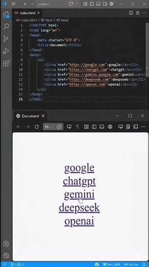 This HTML Trick Makes Links Pages So Easy #coding #htmlbasics #shorts