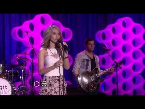 Bridgit Mendler performs Hurricane (Ellen show)