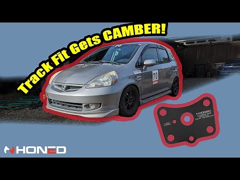 Adding Camber to my Honda Fit Track Car with Honed Developments Camber Shims!