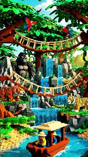 Explore This LEGO Jungle Zoo Full of Wildlife #LEGO #LegoChallenge #DIY