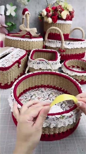 DIY Basket Beginner's Guide How to Make a Beautiful Rope Basket with Handle 14