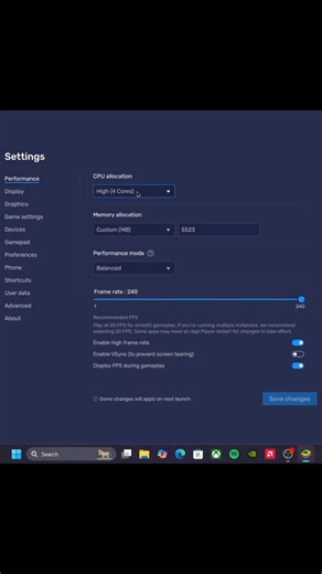 Bluestacks 5 best settings for low end pc💀 #bluestacks #shenzogod #shorts #freefire