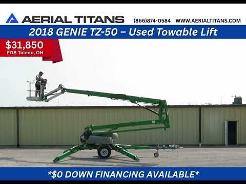 *FOR SALE* 2018 GENIE TZ-50 #genielift #towableboomlift