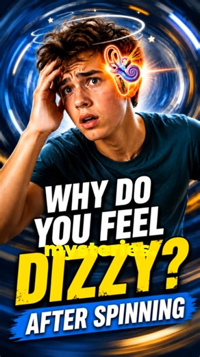Why Do You Feel Dizzy After Spinning? Inner Ear Science Explained 🤯 #facts #didyouknow