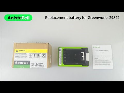 Replacement battery for Greenworks 29842 24V 3000mAh 6 Cells