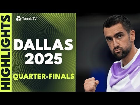 Fritz vs Korda; Shelton, Davidovich Fokina & Cilic Feature | Dallas 2026 Highlights Quarter-Finals