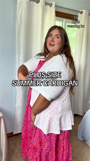 Plus Size Summer Cardigan — Lightweight, Stretchy Fits 1X–5X