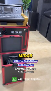 Original M32 Live digital mixers, DL32 stage boxes, DP48 monitor mixers and network cables. For prices, please contact us via WhatsApp https://wa.me/ 8613512754579 . | GuangZhou Master Sound Equipment Co., Limited