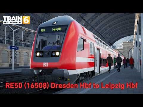 RE50 (16508) Dresden Hbf to Leipzig Hbf - Leipzig - Dresden - BR 766.2 - Train Sim World 6