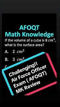 🔥 CHALLENGING AFOQT Math Knowledge Question! 🧠✈️Most future Air Force officers MISS this one.