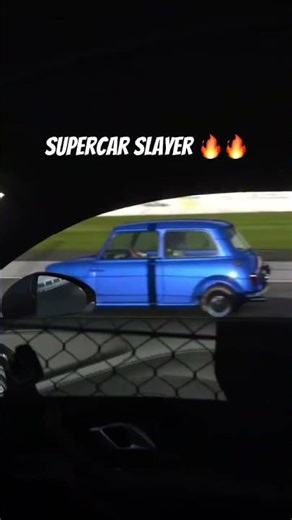 😨Classic Mini chases and overtakes Audi R8 … #racing #gaming #gt7 #shorts #audi