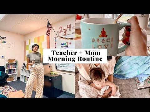 TEACHER MORNING ROUTINE | watch me teach, mom life, 5th grade