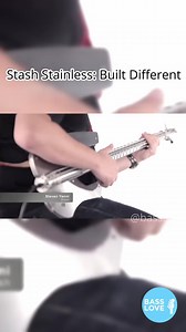 🎸 Stash Stainless Bass Guitar Bold design, industrial aesthetics, and a powerful, modern tone — this bass is built to stand out. #Basslove #StashBass #StainlessBass #BassGuitar #BassDesign #BoutiqueBass #BassGear #BassTone #CustomBass #BassCommunity | Bass Love