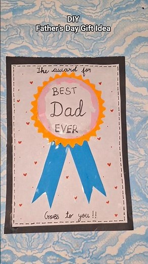 ADORABLE Father's Day Scratch Card || DIY Gift! #diy #fathersday #dad #handmade #gift #love