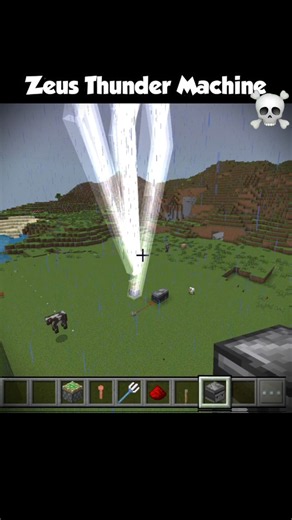 ZEUS THUNDER MACHINE in Minecraft! ⚡😱 #minecraft #minecraftshorts