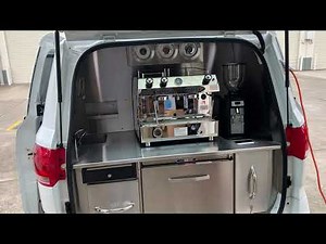Large Coffee Van Fit-out Description in an LDV G10 Van.