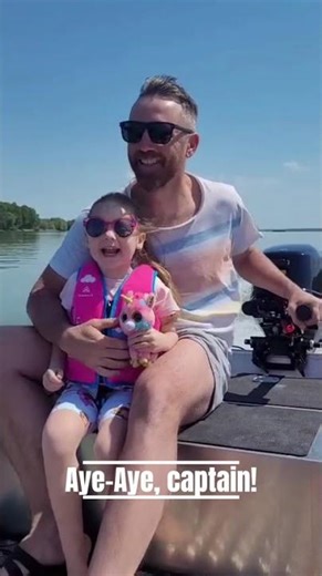 ♥️Aye-aye, capitanee!!!♥️#fishing #kids #boat
