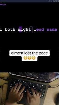 Close one #typing #fyp