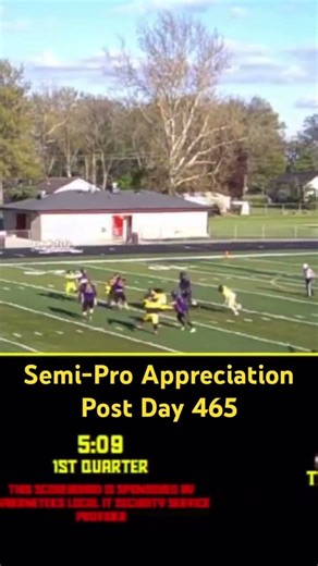 Semi-Pro Appreciation Post Day 465 #football #semiprofootball #semipro #sports #footballshorts