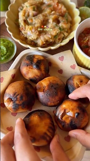 litti chokha 🌶️🍆🍅⭐️ 14/31