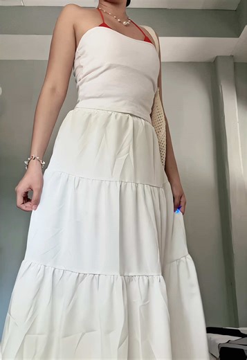 Stunning White Long Skirt for Your Beach Outfit