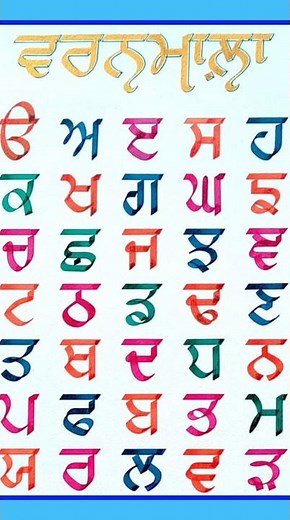 uda ada idi / punjabi alphabet / punjabi varnmala / punjbai uda ada / #gurmukhi #shorts