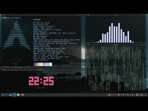 Arch linux KDE showcase (kitty)