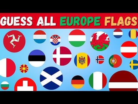 Guess and Learn ALL 49 FLAGS Of EUROPE | Flag Quiz