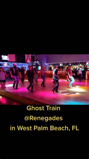 Ghost train line dance at Renegades, West Palm Beach FL