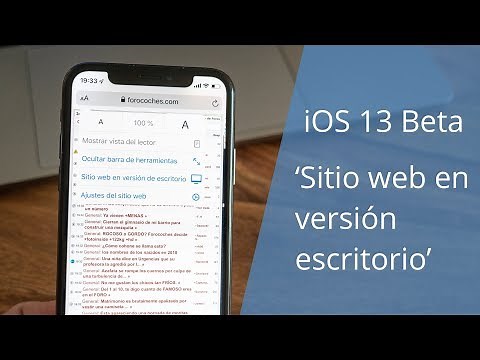 Cómo ver una web en modo escritorio en iOS 13