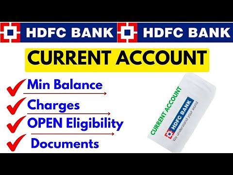 HDFC Bank current account open kaise kare | HDFC bank current account minimum balance charges 2025