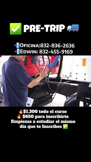 Somos CDL Training Houston, tu mejor opción 🚛🫡 🇺🇸 Houston, Texas 📲Oficina: 832-836-2636 📲 Edwin: 832-455-9169 ⏳️Horario de atencion: Lunes a Jueves 10am - 5pm Viernes a Sábado 10am - 2pm Dirección de oficina: 6601 Hillcroft Houston Tx 77081 Suite #200 #foryoupage #pretrip #foryoupage #pretrip #owneroperator #trailerosdecorazon #owneroperator #pretrip #owneroperator #foryoupage #foryoupage #owneroperator #pretrip #owneroperator #foryoupage #pretrip #trailerosdecorazon #trailerosmexicanos🇲�