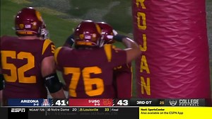 112K views · 2K reactions | FINAL (3OT): USC Football 43, Arizona 41 Trojans survive a thriller to improve to 6-0 on the season. #FightOn | USC Trojans | Facebook
