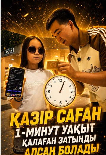 Ал сіз бір минутта не алар едіңіз?
