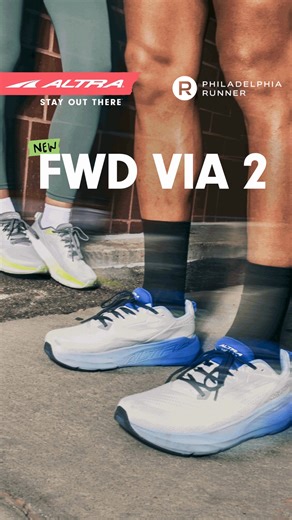 The new Altra FWD VIA 2 delivers on max cushion and max comfort with an all-new light and soft midsole for efficient strides with a little bounce. It’s got a roomy toe box and low drop for a classic Altra fit and feel. Whether you’re taking on daily road miles or epic training runs, reach for the new FWD VIA 2 and lace up something a little more comfortable. | PHILADELPHIA RUNNER