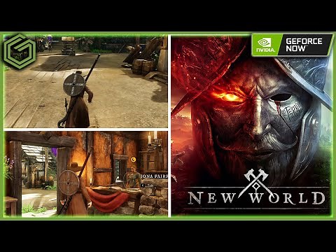 NEW WORLD - GeForce NOW Gameplay & Performance - High Settings 60 FPS