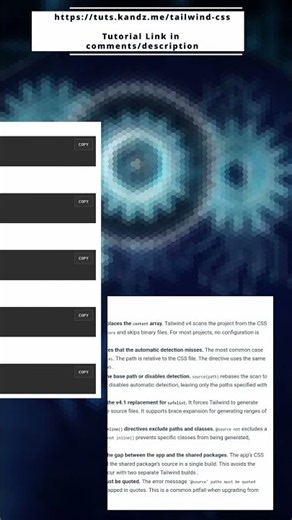 🎨 Tailwind CSS 5 🎨 Automatic Content Detection and Template File Scanning 🎨