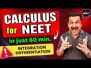 CALCULUS for NEET🚀INTEGRATION for NEET 🎯DIFFERENTIATION for NEET 🔴 BASIC MATHS FOR NEET 🔥Arvind NEET