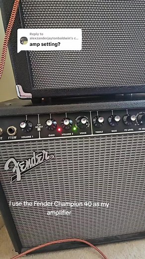 Fender Champion 40 Electric Guitar Amplifier Settings