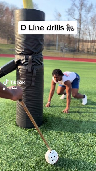 D line drills🦍🔥 do these drills to become a better defensive lineman!😤 #fyp #dline #football #workout #fitnessmotivaton #viral