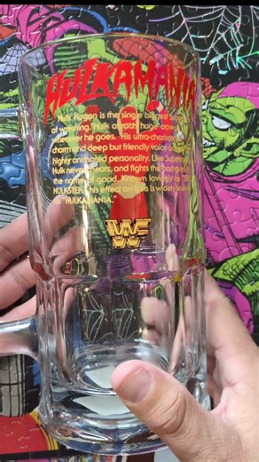 Hulk Hogan Glass Mug #wwf #80swrestling #wwe #aew #prowrestling #fanboyprime #shorts #hulkhogan